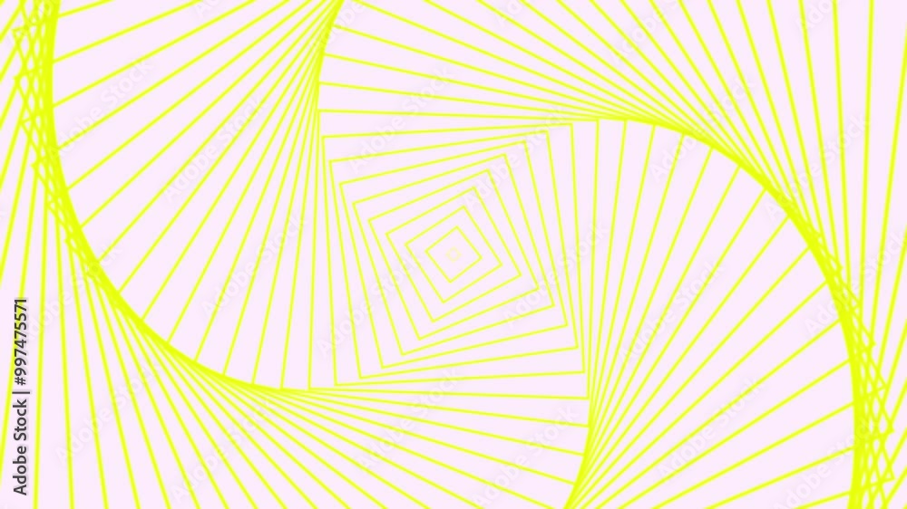 yellow polygon line. white background with a yellow 4 sided polygon ...