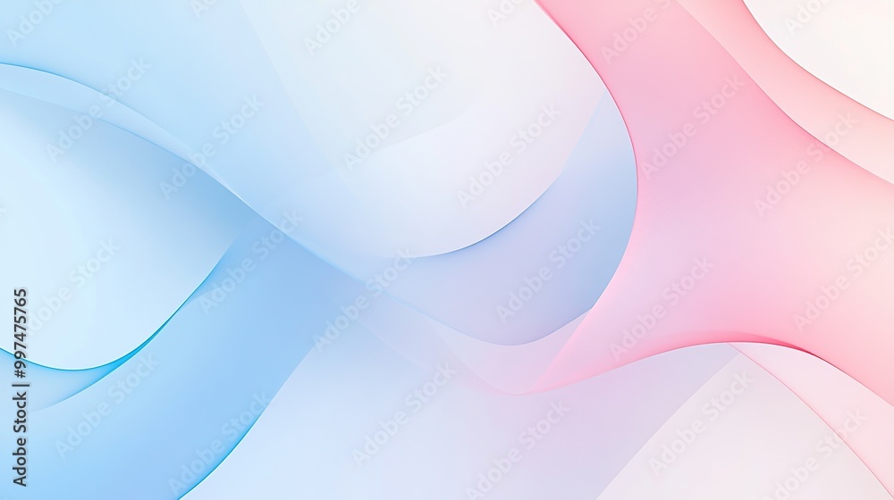 Soft abstract waves in blue and pink hues. Soft abstract waves in blue and pink hues.