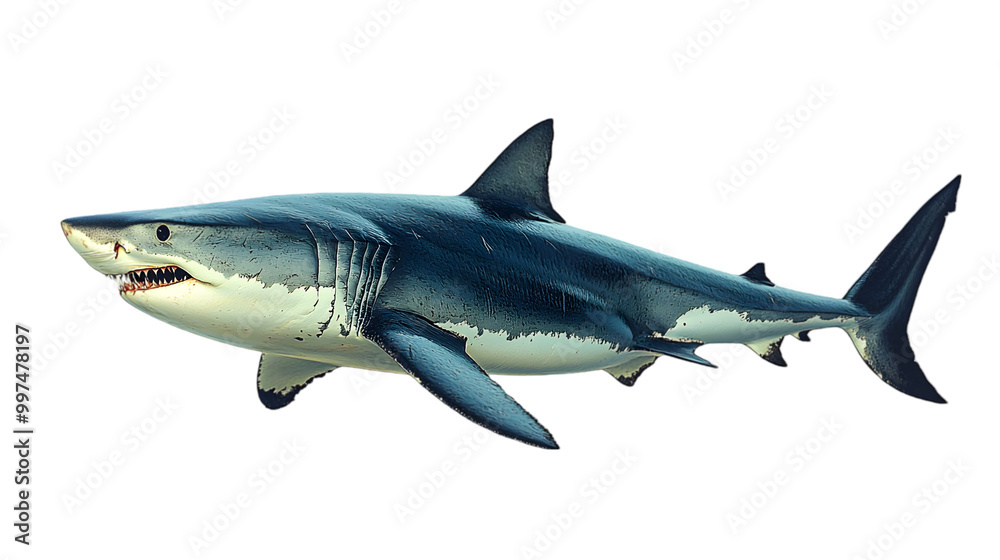 Sleek Shark Cutting Through Invisible Waters Sleek Shark Cutting Through Invisible Waters