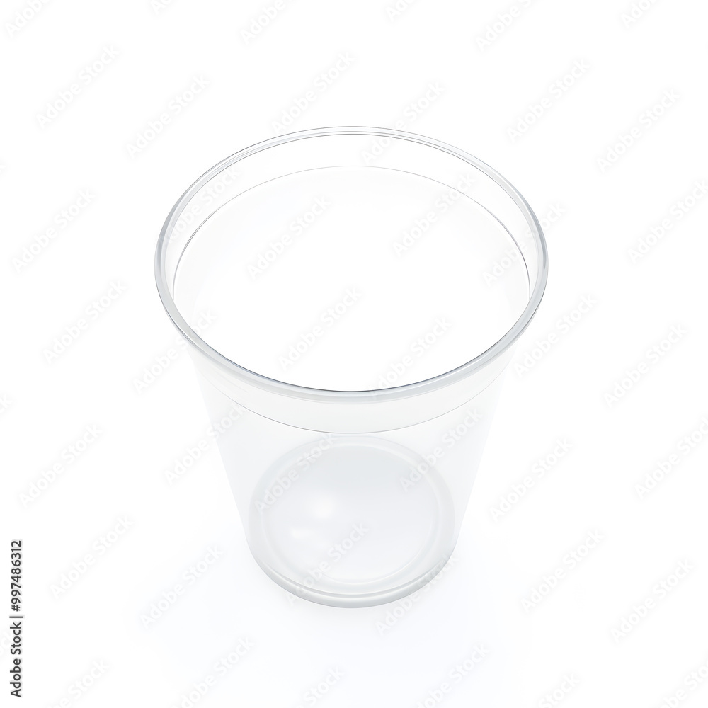 Empty glass cup isolated on white background. Empty glass cup isolated on white background.
