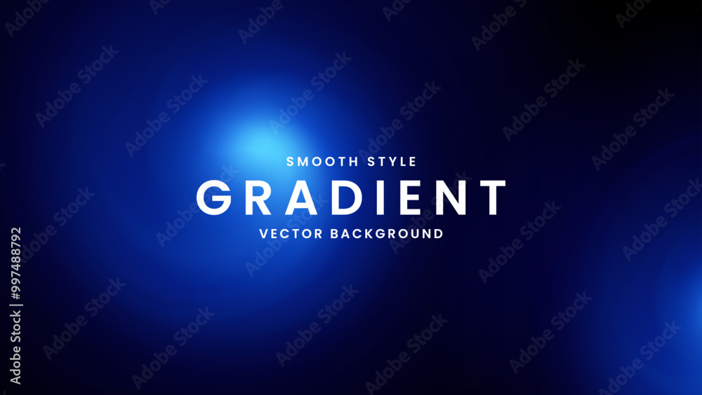 Abstract Blue Gradient Smooth Vector Background