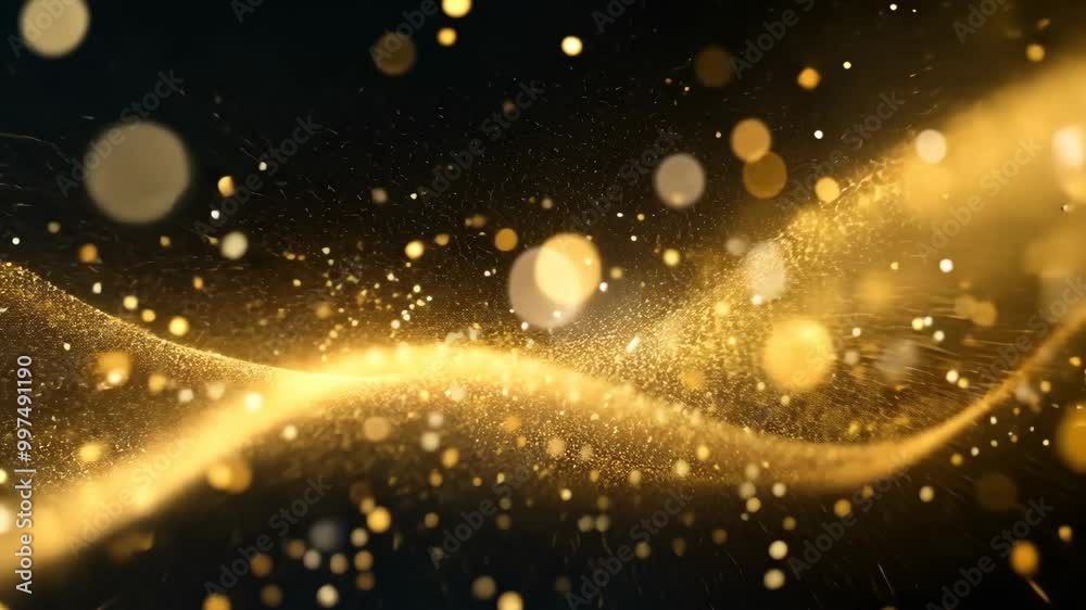 Illuminated Moments: Golden Confetti in the Dark Illuminated Moments: Golden Confetti in the Dark