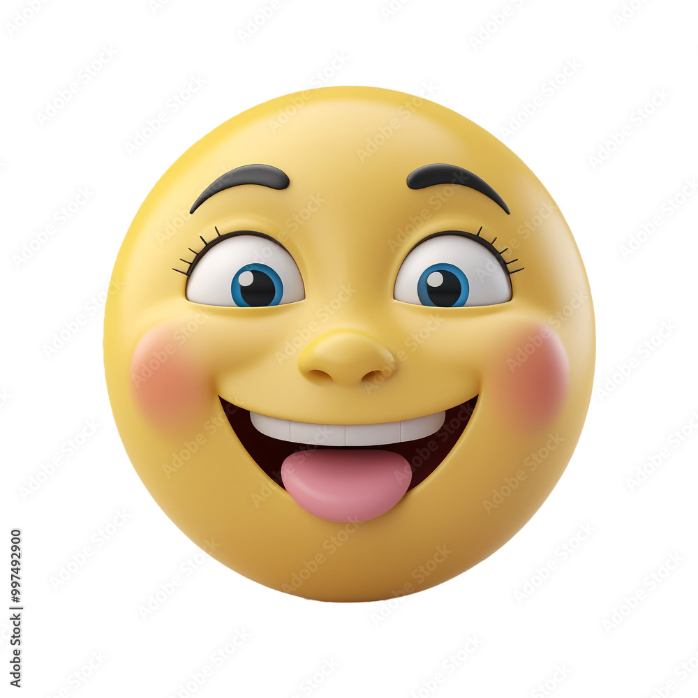 Playful Emoji with Mischievous Grin for Social Media Memes and Designs Playful Emoji with Mischievous Grin for Social Media Memes and Designs