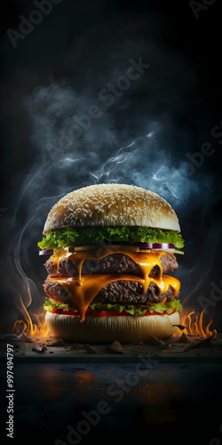 Double cheeseburger