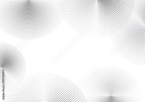 波紋 グラフィック 背景素材 シルバー
