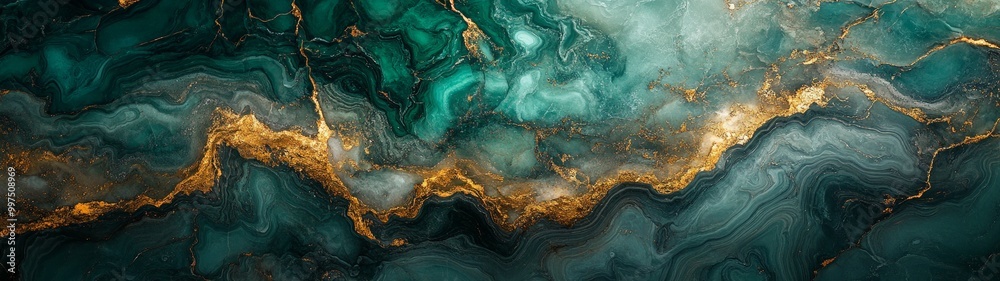 Emerald and Gold Marble Texture, an elegant display of vibrant green and turquoise hues interwoven with striking white veins, showcasing a luxurious, organic pattern. Emerald and Gold Marble Texture, an elegant display of vibrant green and turquoise hues interwoven with striking white veins, showcasing a luxurious, organic pattern.
