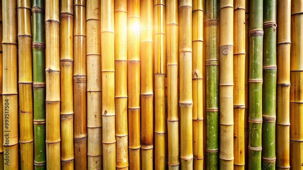 A golden bamboo grove bathed in the warm glow of the setting sun, creating a peaceful and serene ambiance. A golden bamboo grove bathed in the warm glow of the setting sun, creating a peaceful and serene ambiance.
