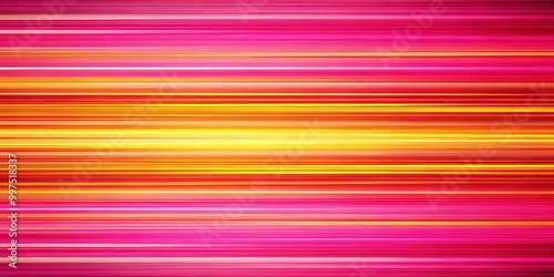 Abstract Background of Vivid Horizontal Stripes in Fuchsia, Orange, and Yellow Hues