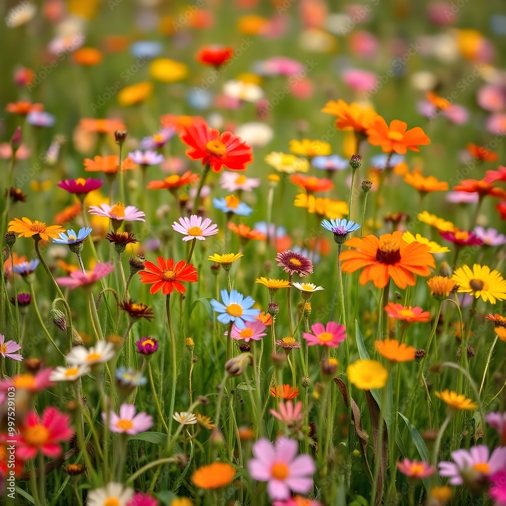 spring background with flowers red and yellow flowers field of poppies background with flowers field of yellow flowers spring background with flowers red and yellow flowers field of poppies background with flowers field of yellow flowers