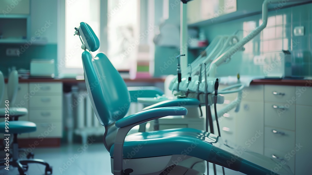 Fototapeta premium Dentist's office a patient ready for root canal therapy