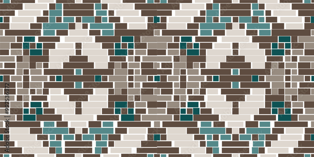 Fototapeta premium Persian Arabic Floral Patternfolk Embroidery, Aztec Geometric Ornament Print. Design for Carpet, Wallpaper, Clothing, Wrapping, Fabric