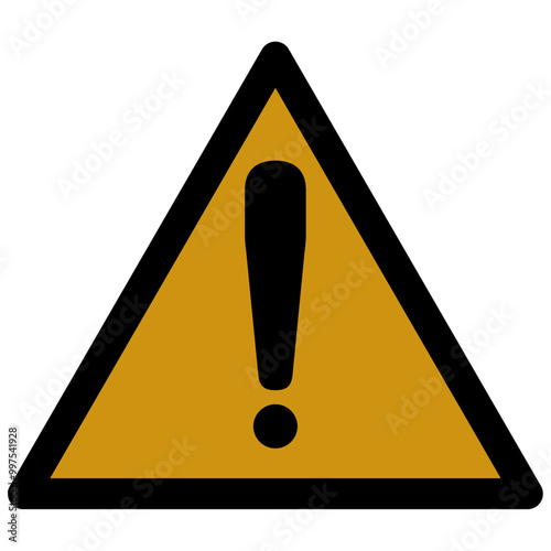 Exclamation Mark, Causion Warning Hazadrous Sign Vector Illustration