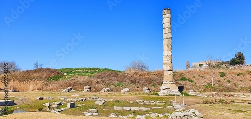 Artemis temple is one of the seven wonder of the ancient world at Ephesus, Turkey
 photo