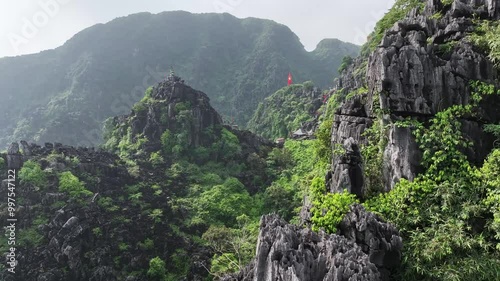 Hang Mua Peak in Tam Coc National Park, Ninh Binh Province - Vietnam. photo