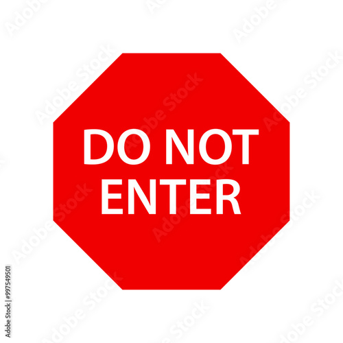 Do not enter sign