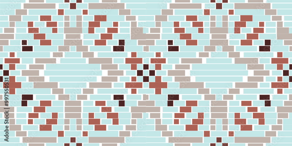 Fototapeta premium Arabesque Arabic Paper Patternfolk Embroidery, Aztec Geometric Ornament Print. Design for Carpet, Wallpaper, Clothing, Wrapping, Fabric