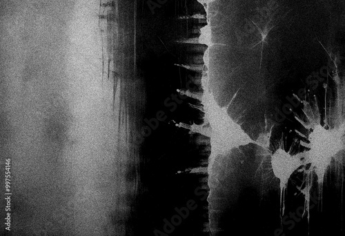 Black wall texture background, grainy texture background