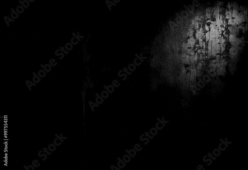 Black wall texture background, grainy texture background