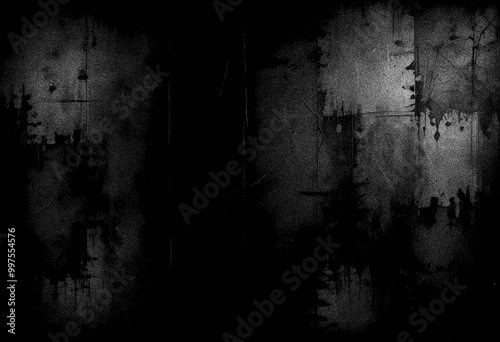 Black wall texture background, grainy texture background