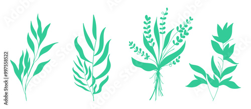 floral leaf element