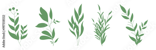 floral leaf element