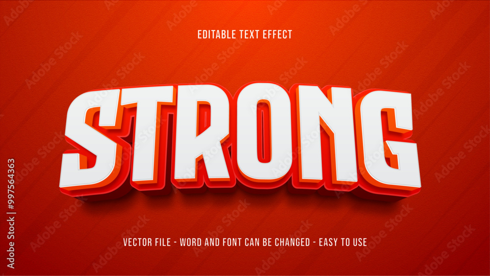 Strong editable text effect, bold text style effect Strong editable text effect, bold text style effect