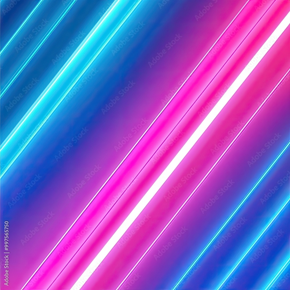 Vibrant neon lights in blue and pink streaking across a dark background, creating a dynamic and futuristic atmosphere. Vibrant neon lights in blue and pink streaking across a dark background, creating a dynamic and futuristic atmosphere.