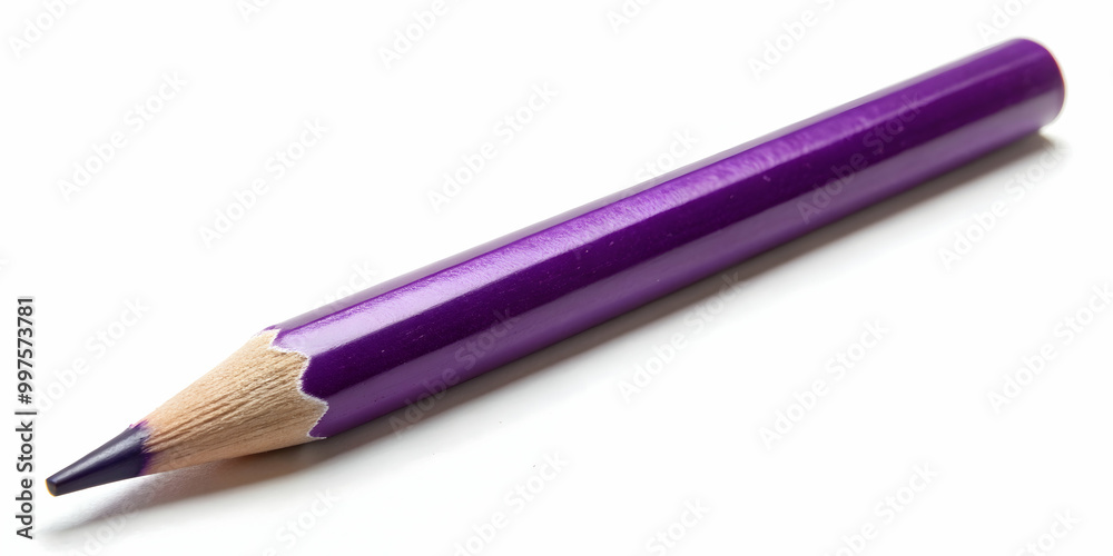Purple pencil with a sharp tip on a white background, purple, pencil, sharp, tip, writing, stationary, school supplies Purple pencil with a sharp tip on a white background, purple, pencil, sharp, tip, writing, stationary, school supplies