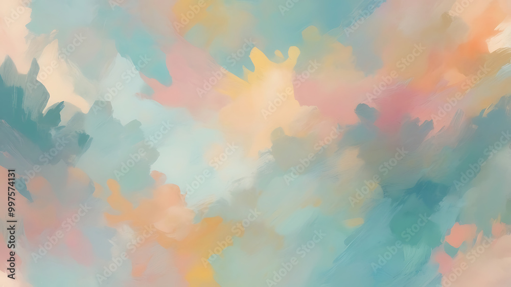 Impressionist-Inspired Abstract with Soft Dappled Light and Layered Oil Paint Texture Impressionist-Inspired Abstract with Soft Dappled Light and Layered Oil Paint Texture