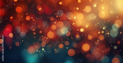 Abstract background glitter bokeh lights, created by ai generated