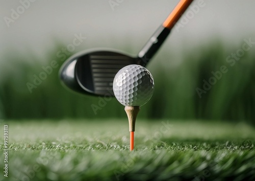 Wallpaper Mural golf ball on the green Torontodigital.ca