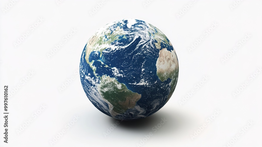 A stunning depiction of Planet Earth against a clean white background, showcasing the vibrant colors of the continents and oceans. A stunning depiction of Planet Earth against a clean white background, showcasing the vibrant colors of the continents and oceans.