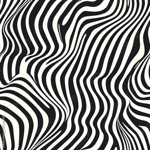 Seamless pattern of geometric twists with optical illusion effects