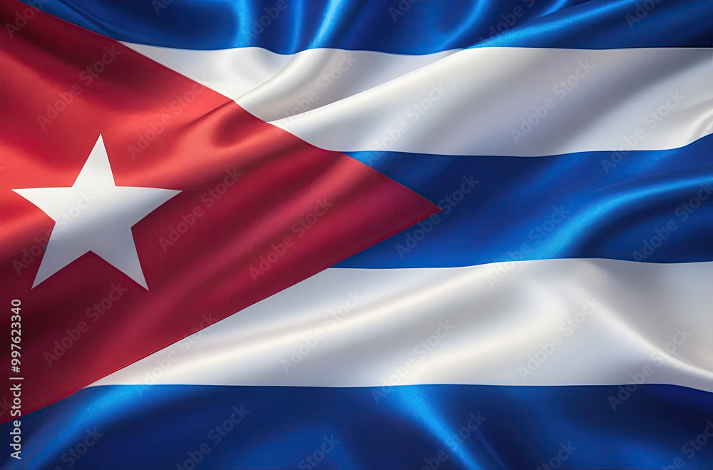 Cuban flag for national Day or Independence Day of cuba Cuban flag for national Day or Independence Day of cuba