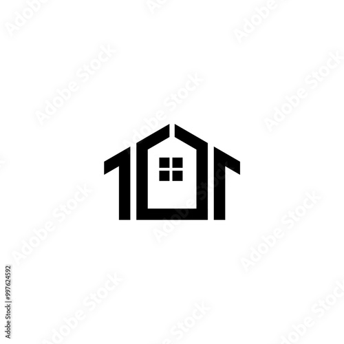 real estate TT letter logo design