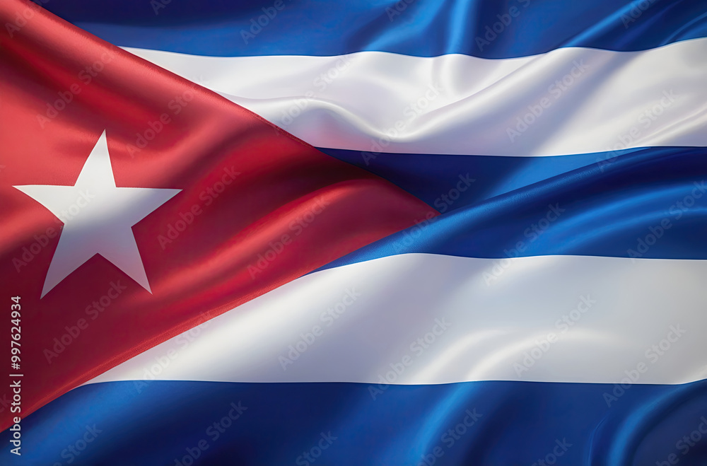 Cuban flag for national Day or Independence Day of cuba Cuban flag for national Day or Independence Day of cuba