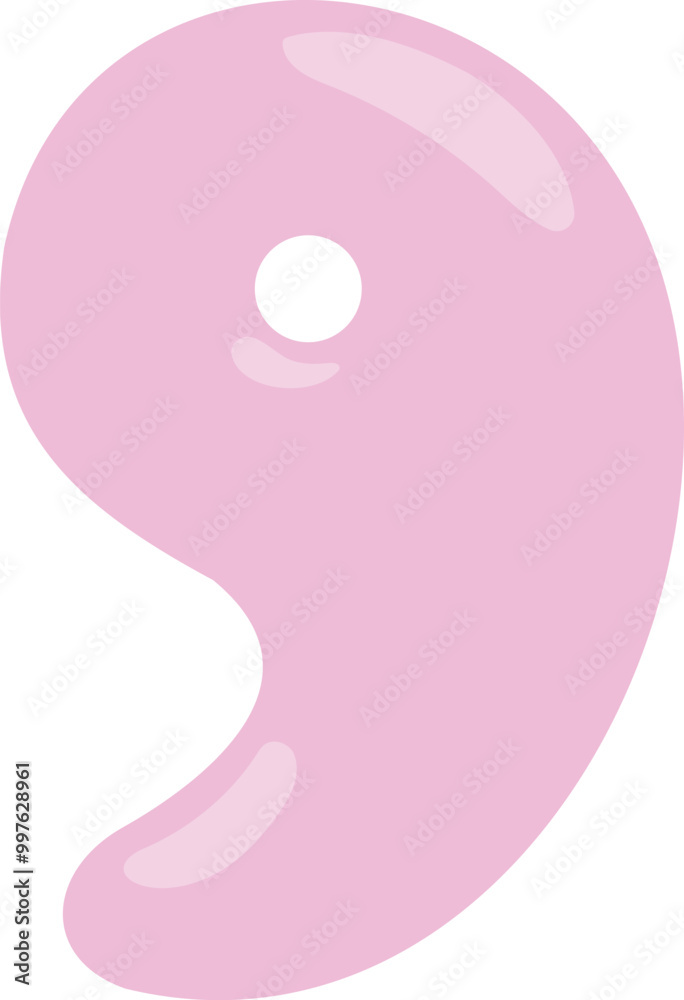 Rose Quartz Magatama traditional Japanese stone. Rose Quartz Magatama traditional Japanese stone.