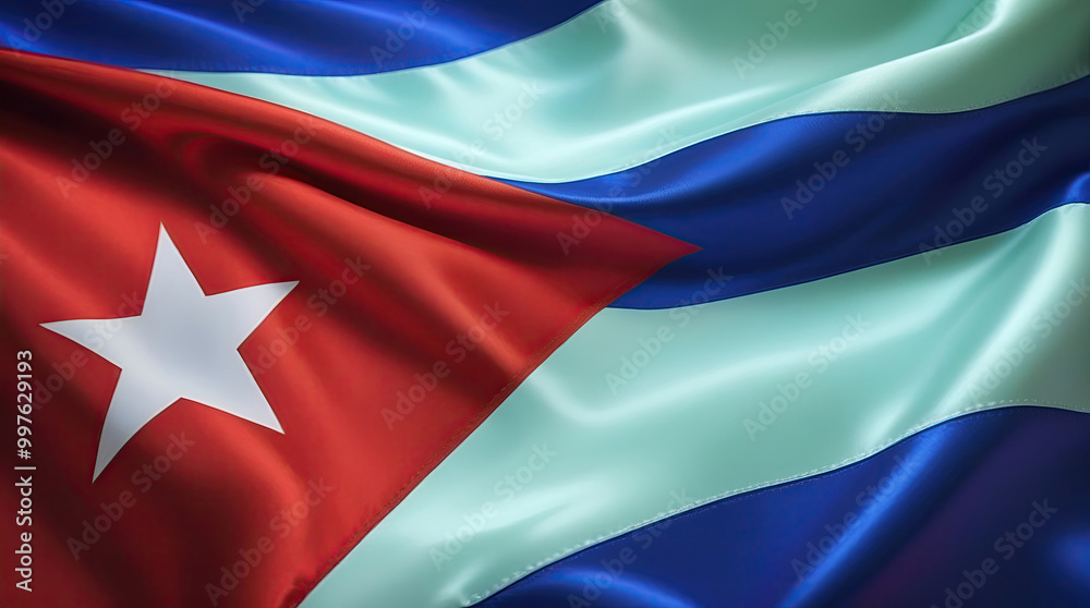 Cuban flag for national Day or Independence Day of cuba Cuban flag for national Day or Independence Day of cuba