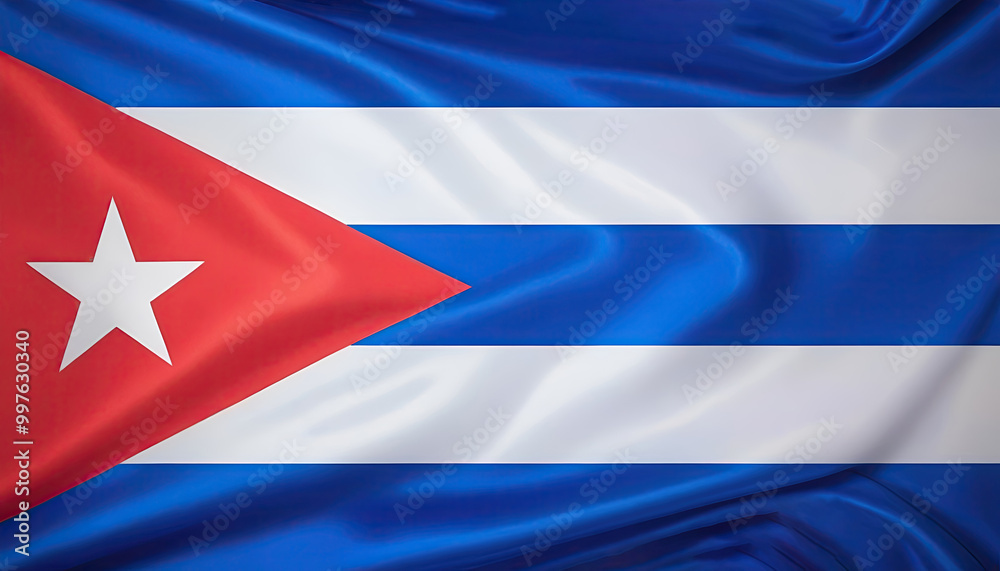 Cuban flag for national Day or Independence Day of cuba Cuban flag for national Day or Independence Day of cuba
