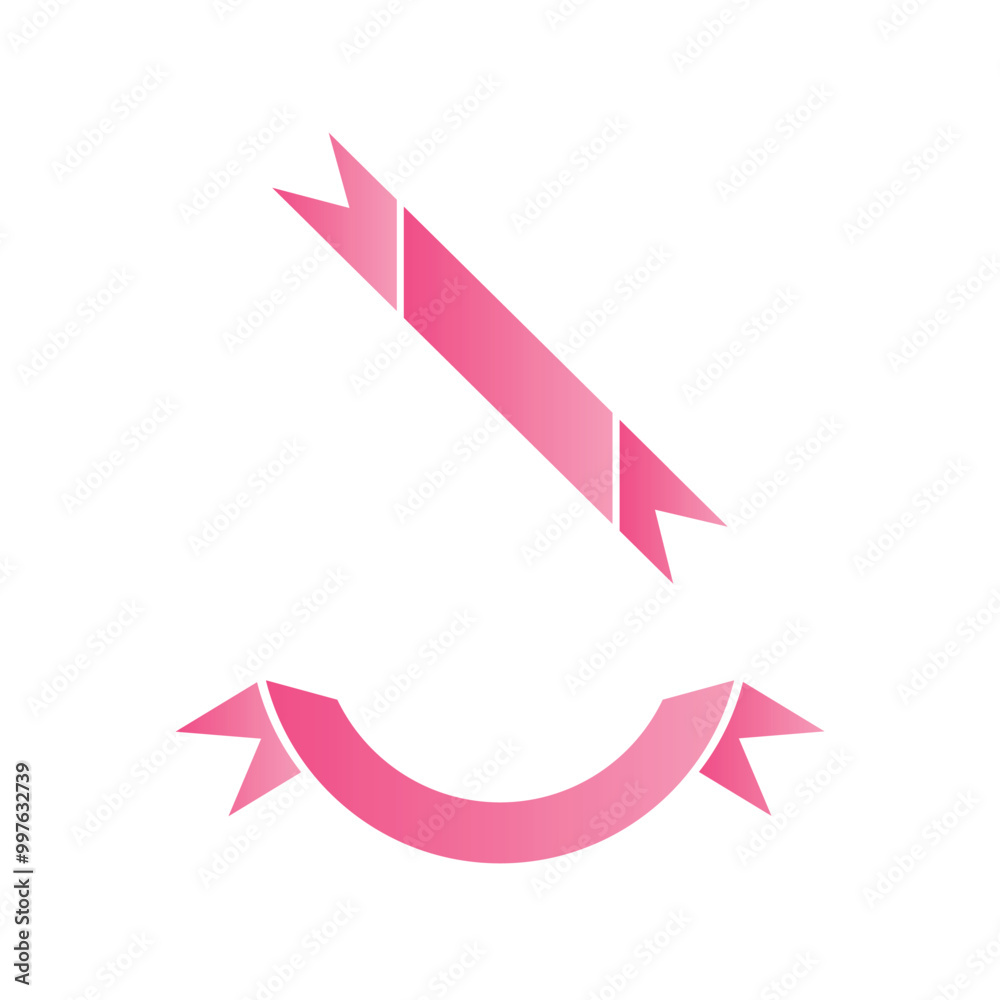 Pink Line and cirlce ribbon illustration design elements Pink Line and cirlce ribbon illustration design elements
