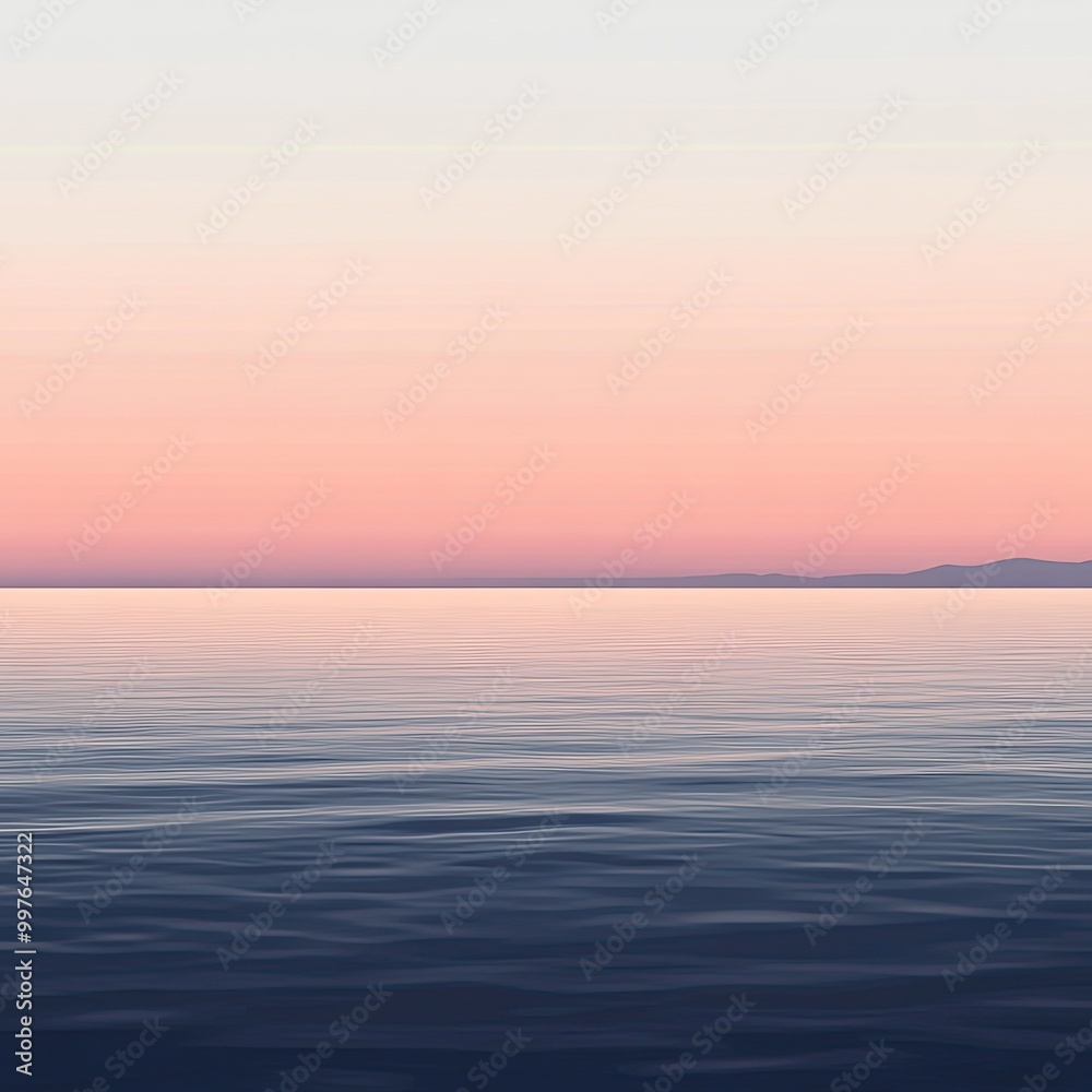 Serene ocean view at dusk with gentle ripples reflecting a pastel sky, creating a tranquil atmosphere for relaxation. Serene ocean view at dusk with gentle ripples reflecting a pastel sky, creating a tranquil atmosphere for relaxation.