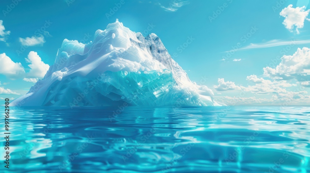 custom made wallpaper toronto digitalIceberg In The Ocean With Visible Underwater