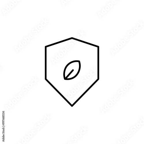 Free Download shield line icon - GFXLoad