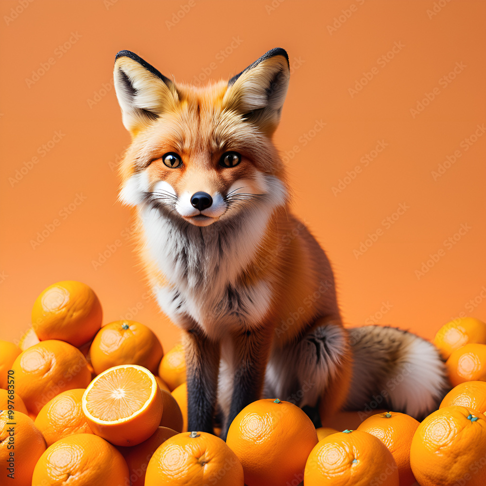 Fototapeta premium red fox vulpes