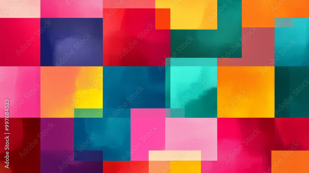 An abstract geometric square featuring a colorful texture, set against a vibrant background.
An abstract geometric square featuring a colorful texture, set against a vibrant background.