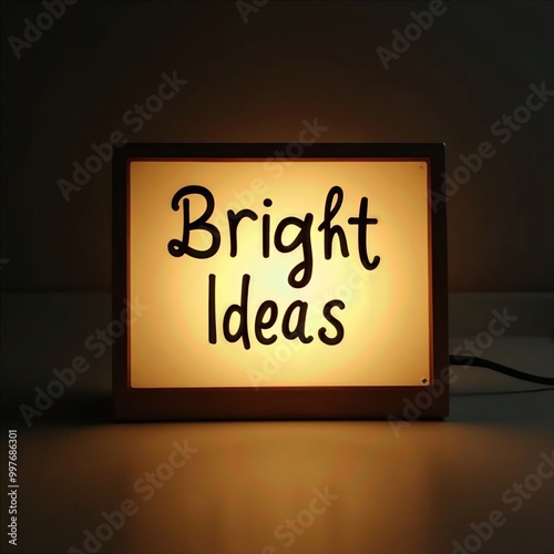 Bright Ideas Illuminated Sign