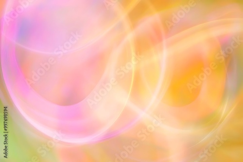 Gentle pastelcolored lights blending in an abstract composition with smooth, continuous transitions photo