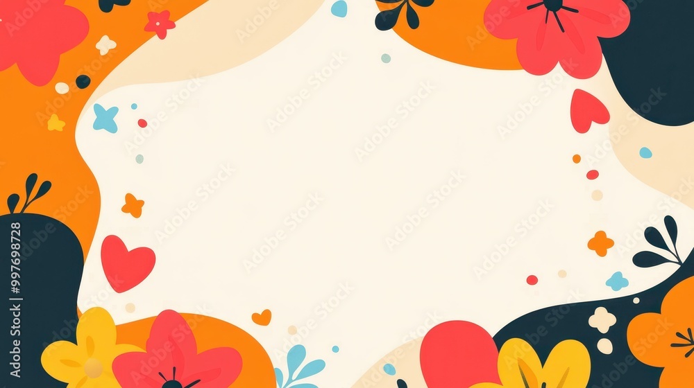 A vibrant abstract flower background with modern flat textures, bringing a fresh, playful touch to any design. A vibrant abstract flower background with modern flat textures, bringing a fresh, playful touch to any design.