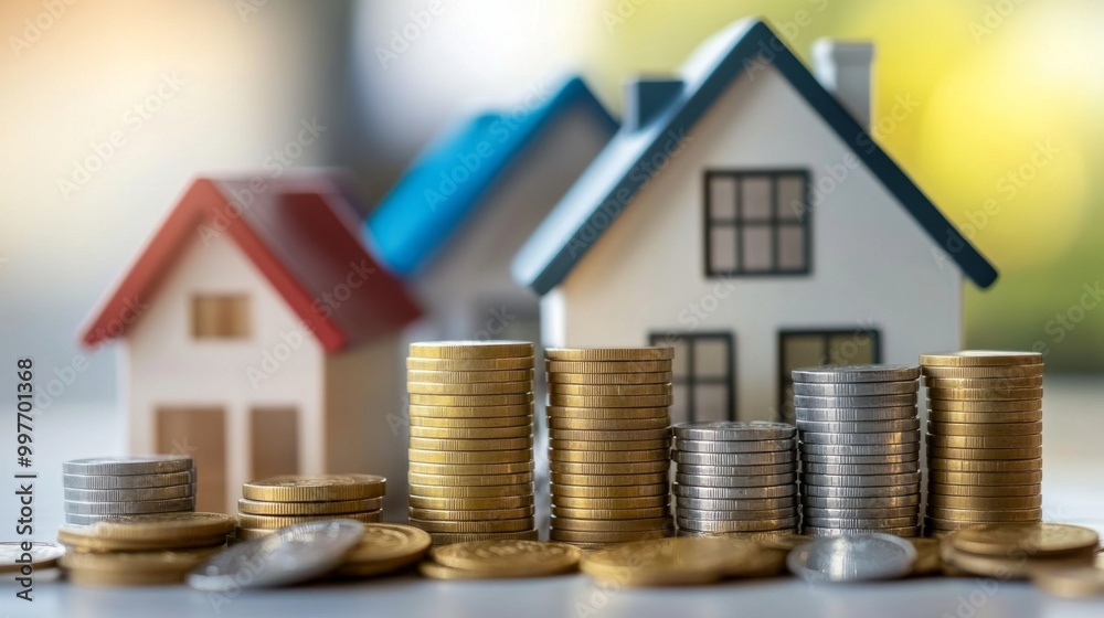 An illustration of property investment growth in real estate. An illustration of property investment growth in real estate.