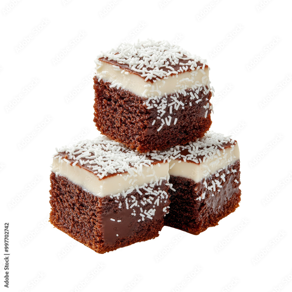 Chocolate cake with coconut topping Chocolate cake with coconut topping